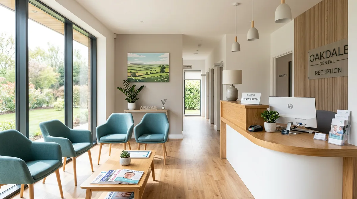 A modern, welcoming dental practice reception